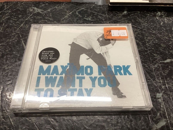 I Want You To Stay by Maximo Park | CD Single | condition very good