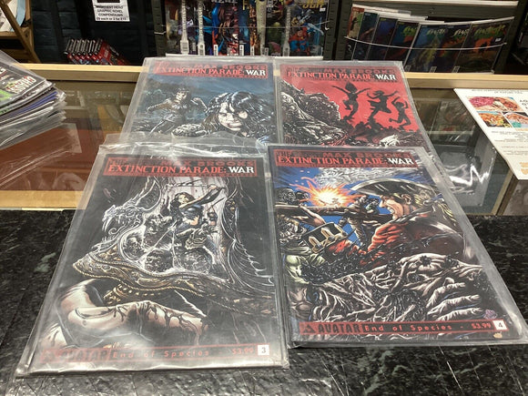 THE EXTINCTION PARADE - Issues 1 to 4 - Brooks / Avatar - Bagged