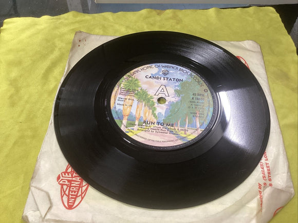 Candi Staton - Run To Me - Used Vinyl Record 7 - S8100S