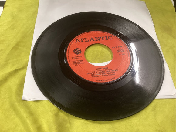 Vinyl 7” Delaney Bonnie& Friends -Comin Home/ Groupie Atlantic Label