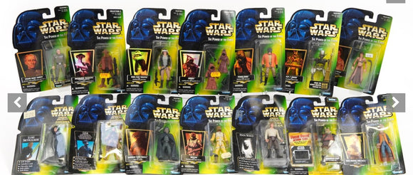 Star Wars Power of the force action figures 14 to choose from